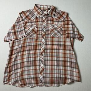 Vintage Authentic Western Youngbloods Snap Down Mens Size XL Shirt